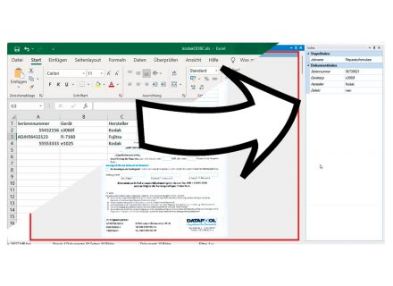 Screenshot - Automatische Indexierung